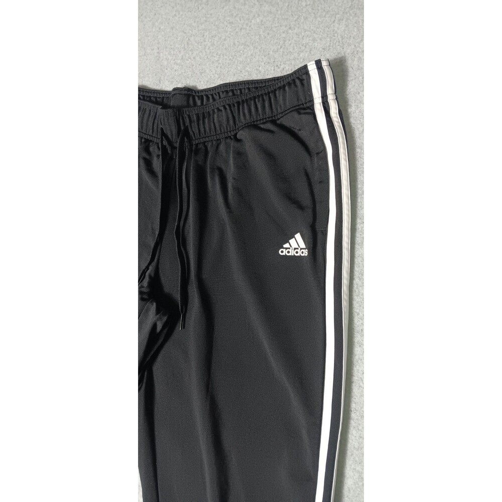 Adidas Primegreen 3 Stripe Tapered Jogger Track Pants 1X Black White Athleisure - Picture 4 of 12